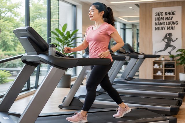 Đi bộ trên máy hay đi bộ ngoài trời tốt hơn?